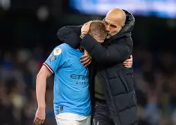 曼城英超战胜布伦特福德德布劳内助攻得分